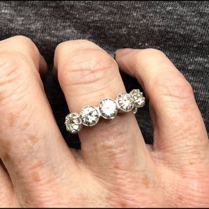 14K solid Gold, Tested Diamond Moissanite ring!